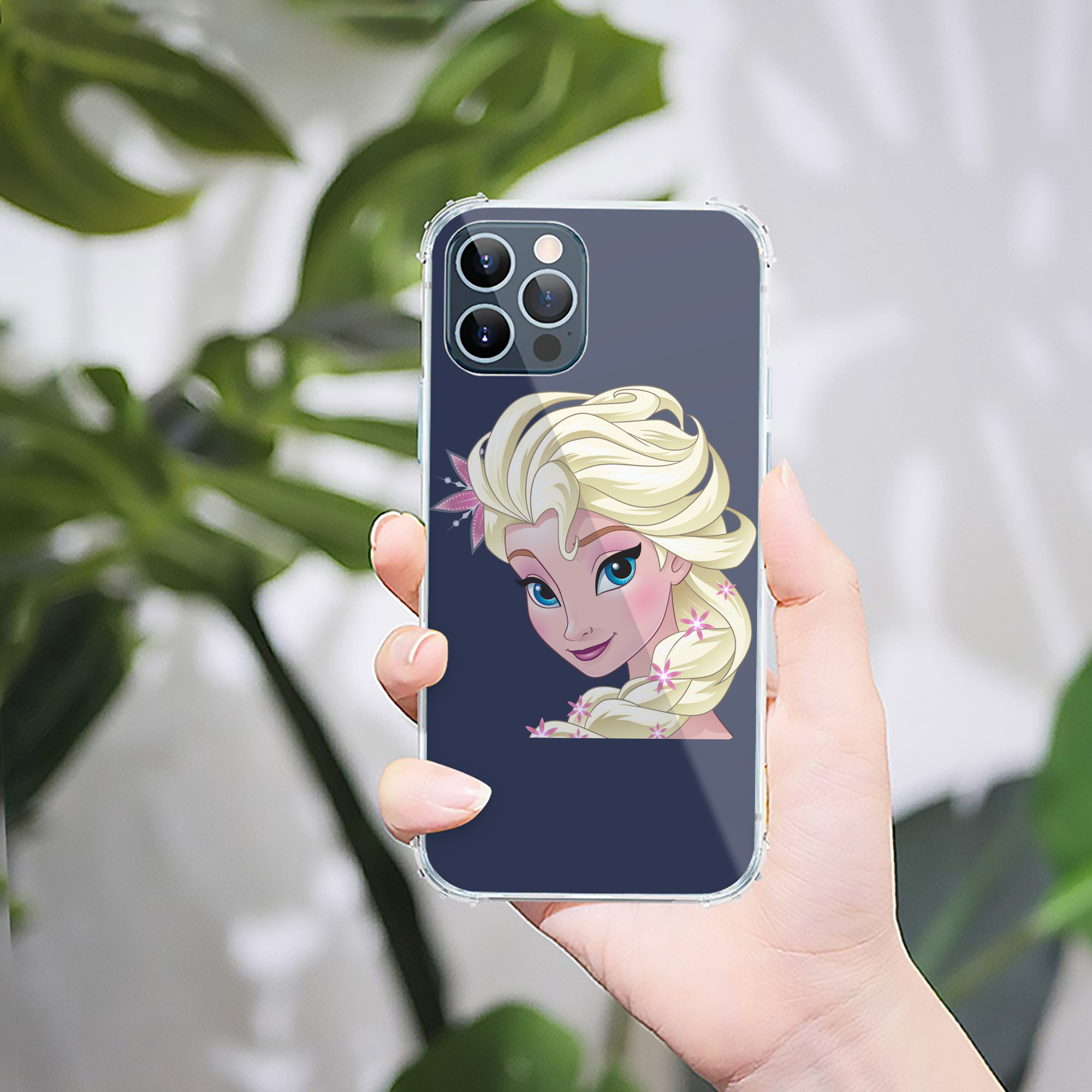 （画像用） アナと雪の女王 アンナ エルサ Frozen Anna Elsa 【iPhone 12シリーズ対応】透明スマホケース（クリアソフトケース）